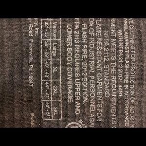 NWT Men’s Tyndale FRC Flame Resistant Thermal bttm